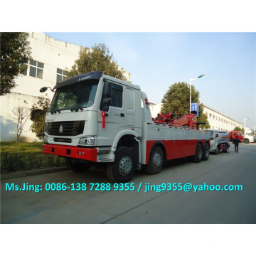 12 Wheels Heavy duty tow truck under lift wrecker truck 50-60 ton for sale